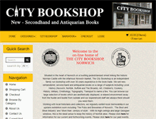Tablet Screenshot of citybookshopnorwich.co.uk